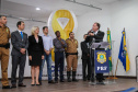 Começou oficialmente nesta quinta-feira (2), em todo o Paraná, a campanha Maio Amarelo, que visa diminuir o número de acidentes no trânsito e preservar a vida. Este ano, o tema é “Maio Amarelo - no trânsito, o sentido é a vida”, e apela para o poder das crianças em influenciar o comportamento dos pais. O vice-governador Darci Piana participou do lançamento, realizado no auditório da Polícia Rodoviária Federal (PRF), em Curitiba. Foto: Geraldo Bubniak/ANPr