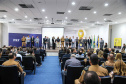Começou oficialmente nesta quinta-feira (2), em todo o Paraná, a campanha Maio Amarelo, que visa diminuir o número de acidentes no trânsito e preservar a vida. Este ano, o tema é “Maio Amarelo - no trânsito, o sentido é a vida”, e apela para o poder das crianças em influenciar o comportamento dos pais. O vice-governador Darci Piana participou do lançamento, realizado no auditório da Polícia Rodoviária Federal (PRF), em Curitiba. Foto: Geraldo Bubniak/ANPr