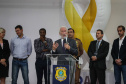 Começou oficialmente nesta quinta-feira (2), em todo o Paraná, a campanha Maio Amarelo, que visa diminuir o número de acidentes no trânsito e preservar a vida. Este ano, o tema é “Maio Amarelo - no trânsito, o sentido é a vida”, e apela para o poder das crianças em influenciar o comportamento dos pais. O vice-governador Darci Piana participou do lançamento, realizado no auditório da Polícia Rodoviária Federal (PRF), em Curitiba. Foto: Geraldo Bubniak/ANPr