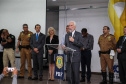 Começou oficialmente nesta quinta-feira (2), em todo o Paraná, a campanha Maio Amarelo, que visa diminuir o número de acidentes no trânsito e preservar a vida. Este ano, o tema é “Maio Amarelo - no trânsito, o sentido é a vida”, e apela para o poder das crianças em influenciar o comportamento dos pais. O vice-governador Darci Piana participou do lançamento, realizado no auditório da Polícia Rodoviária Federal (PRF), em Curitiba. Foto: Geraldo Bubniak/ANPr