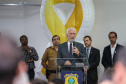Começou oficialmente nesta quinta-feira (2), em todo o Paraná, a campanha Maio Amarelo, que visa diminuir o número de acidentes no trânsito e preservar a vida. Este ano, o tema é “Maio Amarelo - no trânsito, o sentido é a vida”, e apela para o poder das crianças em influenciar o comportamento dos pais. O vice-governador Darci Piana participou do lançamento, realizado no auditório da Polícia Rodoviária Federal (PRF), em Curitiba. Foto: Geraldo Bubniak/ANPr