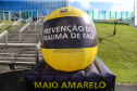 Começou oficialmente nesta quinta-feira (2), em todo o Paraná, a campanha Maio Amarelo, que visa diminuir o número de acidentes no trânsito e preservar a vida. Este ano, o tema é “Maio Amarelo - no trânsito, o sentido é a vida”, e apela para o poder das crianças em influenciar o comportamento dos pais. O vice-governador Darci Piana participou do lançamento, realizado no auditório da Polícia Rodoviária Federal (PRF), em Curitiba. Foto: Geraldo Bubniak/ANPr