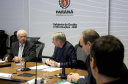   O embaixador também reuniu-se com representantes das secretarias e órgãos estaduais, que mostraram as potencialidades do Paraná, especial nas produções agropecuária e industrial. Foto:Jaelson Lucas / ANPr