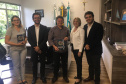 Capitão Leônidas Marques - Uma equipe da Fomento Paraná percorreu nesta quinta e sexta-feira (2 e 3) parte do Sudoeste do paranaense para discutir parcerias com prefeitos e secretários da área de economia e desenvolvimento. Foto: Divulgação/Fomento Paraná