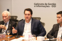 Governador Carlos Massa Ratinho Júnior durante reunião com a equipe de governo.Curitiba, 07-05-19.Foto:Rodrigo Felix Leal / ANPr.