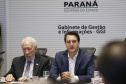 Governador Carlos Massa Ratinho Júnior durante reunião com a equipe de governo.Curitiba, 07-05-19.Foto: Arnaldo Alves / ANPr.