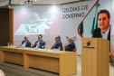 O governador Carlos Massa Ratinho Junior participa de reunião com associados do Sinduscon-PR.   Curitiba, 07/05/2019 -  Foto: Geraldo Bubniak/ANPr