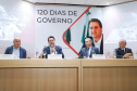 O governador Carlos Massa Ratinho Junior participa de reunião com associados do Sinduscon-PR nesta terça-feira (7) apresentando um balanço dos 120 dias de gestão do Estado. Curitiba, 07/05/2019 - Foto: Rodrigo Felix Leal/ANPr