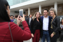 O governador Carlos Massa Ratinho Junior entregou nesta quarta-feira armas, rádios comunicadores e veículos de escolta ao Departamento Penitenciário do Paraná (Depen). O objetivo é equipar e modernizar o sistema prisional do Estado. Curitiba, 08/05/2019. Foto: José Fernando Ogura/ANPr