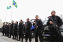 O governador Carlos Massa Ratinho Junior entregou nesta quarta-feira armas, rádios comunicadores e veículos de escolta ao Departamento Penitenciário do Paraná (Depen). O objetivo é equipar e modernizar o sistema prisional do Estado. Curitiba, 08/05/2019. Foto: José Fernando Ogura/ANPr