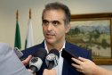Uma nova parceria do Governo do Estado com a Volkswagen foi anunciada nesta quarta-feira (8) para investimento em ação social no Paraná. O anúncio aconteceu em solenidade com o governador Carlos Massa Ratinho Junior e o CEO da Volkswagen América Latina, Pablo Di Si, no Palácio Iguaçu. Na imagem Pablo Di Si. Curitiba,08/05/2019 Foto:Jaelson Lucas / ANPr