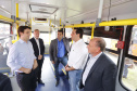 O governador Carlos Massa Ratinho Junior destina recursos para subsidiar o transporte coletivo de Curitiba. Participaram da solenidade: prefeito de Curitiba, Rafael Greca de Macedo; secretário de Desenvolvimento Urbano, João Carlos Ortega; presidente da Comec, Gilson dos Santos; entre outros.Curitiba, 09-05-19.Foto: Arnaldo Alves / ANPr.