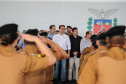 O governador Carlos Massa Ratinho Junior lança o programa Escola Segura. Foz do Iguaçu, 09/05/2019 -  Foto: Geraldo Bubniak/ANPr