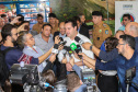 O governador Carlos Massa Ratinho Junior lança o programa Escola Segura. Foz do Iguaçu, 09/05/2019 - Foto: Geraldo Bubniak/ANPr