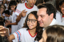 O governador Carlos Massa Ratinho Junior lança o programa Escola Segura. Foz do Iguaçu, 09/05/2019 - Foto: Geraldo Bubniak/ANPr