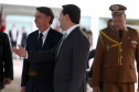 Governador Carlos Massa Ratinho Junior, recebe Presidente Jair Bolsonaro.
Foto Gilson Abreu/ANPr