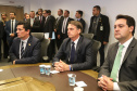 O Centro Integrado de Inteligência de Segurança Pública da Região Sul (CIISP-Sul) iniciou oficialmente as atividades nesta sexta-feira (10). A unidade funciona em Curitiba e a ativação contou com a presença do presidente Jair Bolsonaro, do governador Carlos Massa Ratinho Junior, do ministro da Justiça e Segurança Pública, Sérgio Moro, e de representantes do Rio Grande do Sul e Santa Catarina, além de autoridades federais e estaduais.

 Foto: Rodrigo Felix Leal/ANPr