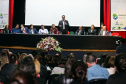 O governador Carlos Massa Ratinho Junior participa da abertura do XXXV Congresso Estadual de Secretários Municipais de Saúde do Paraná, no Centro Universitário da Fundação Assis Gurgacz (FAG)  em Cascavel nesta quinta-feira (23).   Cascavel, 23/05/2019 -  Foto: Geraldo Bubniak/ANPr
