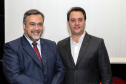 O governador Carlos Massa Ratinho Junior participa da abertura do XXXV Congresso Estadual de Secretários Municipais de Saúde do Paraná, no Centro Universitário da Fundação Assis Gurgacz (FAG)  em Cascavel nesta quinta-feira (23).   Cascavel, 23/05/2019 -  Foto: Geraldo Bubniak/ANPr
