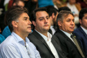 O governador Carlos Massa Ratinho Junior participa da abertura do XXXV Congresso Estadual de Secretários Municipais de Saúde do Paraná, no Centro Universitário da Fundação Assis Gurgacz (FAG)  em Cascavel nesta quinta-feira (23).   Cascavel, 23/05/2019 -  Foto: Geraldo Bubniak/ANPr