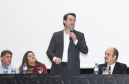 O governador Carlos Massa Ratinho Junior participa da abertura do XXXV Congresso Estadual de Secretários Municipais de Saúde do Paraná, no Centro Universitário da Fundação Assis Gurgacz (FAG)  em Cascavel nesta quinta-feira (23).   Cascavel, 23/05/2019 -  Foto: Rodrigo Félix Leal/ANPr
