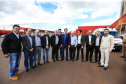 O governador Carlos Massa Ratinho Junior conhece as obras de ampliação do abatedouro de aves Unitá, pertencente às cooperativas Copacol, Cooperflora e Coagru acompanhado do presidente da Copacol, Valter Pitol.  Ubiratã, 24/05/2019 -  Foto: Geraldo Bubniak/ANPr