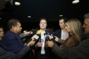 O governador Carlos Massa Ratinho Junior e o secretário da Educação e Esporte, Renato Feder, apresentaram nesta segunda-feira (27/05) o programa Escola Presente, criado para evitar o abandono escolar.Curitiba, 27-05-19.Foto: Arnaldo Alves / ANPr.