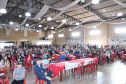 O diretor-presidente da Companhia de Saneamento do Paraná (Sanepar), Claudio Stabile, anunciou investimentos que já estão sendo feitos e as obras previstas para o município de Candói.  -  Foto: Divulgação Sanepar