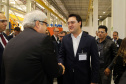 O governador Carlos Massa Ratinho Junior conheceu nesta segunda-feira (27) o primeiro projeto internacional da Aker Solutions desenvolvido integralmente no Paraná, na sede da fábrica, em São José dos Pinhais.Foto: Gilson Abreu/ANPr