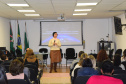 Primeira etapa do 4º Ciclo de Videoconferências dedicado, neste ano, a discutir a Prevenção de Violência e Promoção da Cultura da Paz. A ideia é capacitar gestores e profissionais que atuam em políticas públicas para identificar e prevenir situações de risco de violência virtual contra crianças e adolescentes.  -  Curitiba, 27/05/2019  -  Foto:  Americo Antonio