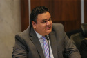 Governador Carlos Massa Ratinho Júnior, durante reunião com a equipe de governo. Na foto, o secretário da Controladoria Geral do Estado, Raul Siqueira  - Curitiba, 29/05/2019 -Foto: Geraldo Bubniak/ANPr