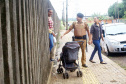 Presença policial transforma ambiente escolar e entorno em Foz do Iguaçu. Foto: Jaelson Lucas/AENPr