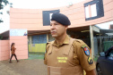 Presença policial transforma ambiente escolar e entorno em Foz do Iguaçu. Foto: Jaelson Lucas/AENPr