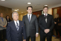 O governador Carlos Massa Ratinho Junior, participa das comemorações dos 72 anos do Tribunal de Contas do Estado. Presentes: ministro do Desenvolvimento Regional, Gustavo Canuto; entre outras autoridades.Curitiba, 03-06-19.Foto: Arnaldo Alves / ANPr.