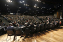 O governador Carlos Massa Ratinho Junior, participa das comemorações dos 72 anos do Tribunal de Contas do Estado. Presentes: ministro do Desenvolvimento Regional, Gustavo Canuto; entre outras autoridades.Curitiba, 03-06-19.Foto: Arnaldo Alves / ANPr.