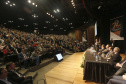 O governador Carlos Massa Ratinho Junior, participa das comemorações dos 72 anos do Tribunal de Contas do Estado. Presentes: ministro do Desenvolvimento Regional, Gustavo Canuto; entre outras autoridades.Curitiba, 03-06-19.Foto: Arnaldo Alves / ANPr.