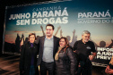 O governador Carlos Massa Ratinho Junior lança nesta terça-feira (04) no  auditório Poty Lazzarotto do Museu Oscar Niemeyer,  a campanha Junho Paraná Sem Drogas. O mês inteiro será dedicado à conscientização e prevenção quanto ao uso de entorpecentes.  Curitiba, 04/06/2019 -Foto: Geraldo Bubniak/ANPr