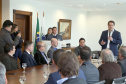 O governador Carlos Massa Ratinho Jr assinou autorização para contratação de empresa especializada em engenharia portuária para execução das obras de recuperação do Píer Público de Inflamáveis do Porto de Paranaguá.Foto Gilson Abreu/ANPr