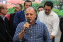 Governador Carlos Massa Ratinho Junior se reúne em Irati com os prefeitos do Centro-Sul do Paraná, e repassa recursos para investimentos em diversos municípios da região. O secretário do Desenvolvimento Urbano e Obras Públicas, João Carlos Ortega, também participa do encontro. - Irati, 07/06/2019 - Foto: Geraldo Bubniak/ANPr