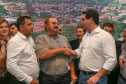 Governador Carlos Massa Ratinho Junior se reúne em Irati com os prefeitos do Centro-Sul do Paraná, e repassa recursos para investimentos em diversos municípios da região. O secretário do Desenvolvimento Urbano e Obras Públicas, João Carlos Ortega, também participa do encontro. - Irati, 07/06/2019 - Foto: Geraldo NBubniak/ANPr