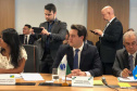 O governador Carlos Massa Ratinho Junior cumpriu agenda em Brasília (DF) nesta terça-feira (11) e participou de diversas reuniões e encontros. Pela manhã, esteve na quinta reunião do Fórum de Governadores.  -  Curitiba, 11/06/2019  -  Foto: Divulgação
