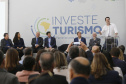 Governador Carlos Massa Ratinho Junior participa do seminário  do programa Investe Turismo, em Foz do Iguaçu. Foto: Arnaldo Alves/ANPr