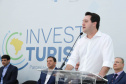 Governador Carlos Massa Ratinho Junior participa do seminário  do programa Investe Turismo, em Foz do Iguaçu. Foto: Rodrigo Felix Leal/ANPr