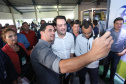 O governador Carlos Massa Ratinho Junior esteve nesta quarta-feira (12) na Digital Agro 2019, em Carambeí, nos Campos Gerais. O evento apresenta e discute as principais novidades tecnológicas para o agronegócio, como a digitalização do campo, automação, robótica, internet das coisas e Big Data. Foto: Rodrigo Felix Leal/ANPr