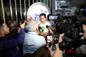 O governador Carlos Massa Ratinho Junior esteve nesta quarta-feira (12) na Digital Agro 2019, em Carambeí, nos Campos Gerais. O evento apresenta e discute as principais novidades tecnológicas para o agronegócio, como a digitalização do campo, automação, robótica, internet das coisas e Big Data. FotoJaelson Lucas/ANPr