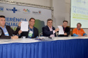 O secretário da Saúde do Paraná, Beto Preto, anunciou a fusão de duas unidades próprias de saúde do estado: o Centro Hospitalar de Reabilitação Ana Carolina Moura Xavier (CHR) será incorporado ao Hospital do Trabalhador (HT), formando uma única instituição, mais abrangente e de referência para todo o Paraná.  -  Curitiba, 13/06/2019  -  Foto: Americo Antonio/SESA 