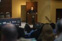 Governador Carlos Massa Ratinho Junior participa da abertura do I Simpósio Paranaense de Combate à Corrupção na Administração Pública. Na foto, o filósofo e escritor, Luiz Felipe Pondé  - Curitiba, 13/06/2019 - Foto: Jaelson Lucas/ANPr