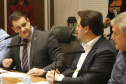 O governador Carlos Massa Ratinho Junior reuniu-se com representantes das Artes Marciais. Participaram: superintendente do Esporte, Hélio Wirbiski; deputado Alexandre Amaro; entre outros.Curitiba, 17-06-19.Foto: Arnaldo Alves / ANPr.