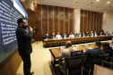 O governador Carlos Massa Ratinho Junior reuniu-se com representantes das Artes Marciais. Participaram: superintendente do Esporte, Hélio Wirbiski; deputado Alexandre Amaro; entre outros.Curitiba, 17-06-19.Foto: Arnaldo Alves / ANPr.