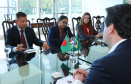 Governador Carlos Massa Ratinho Jr recebe o  embaixador de Bangladesh Zulfiqar Rahman. -  Curitiba,17/06/2019 Foto: Rodrigo Félix Leal/ANPr